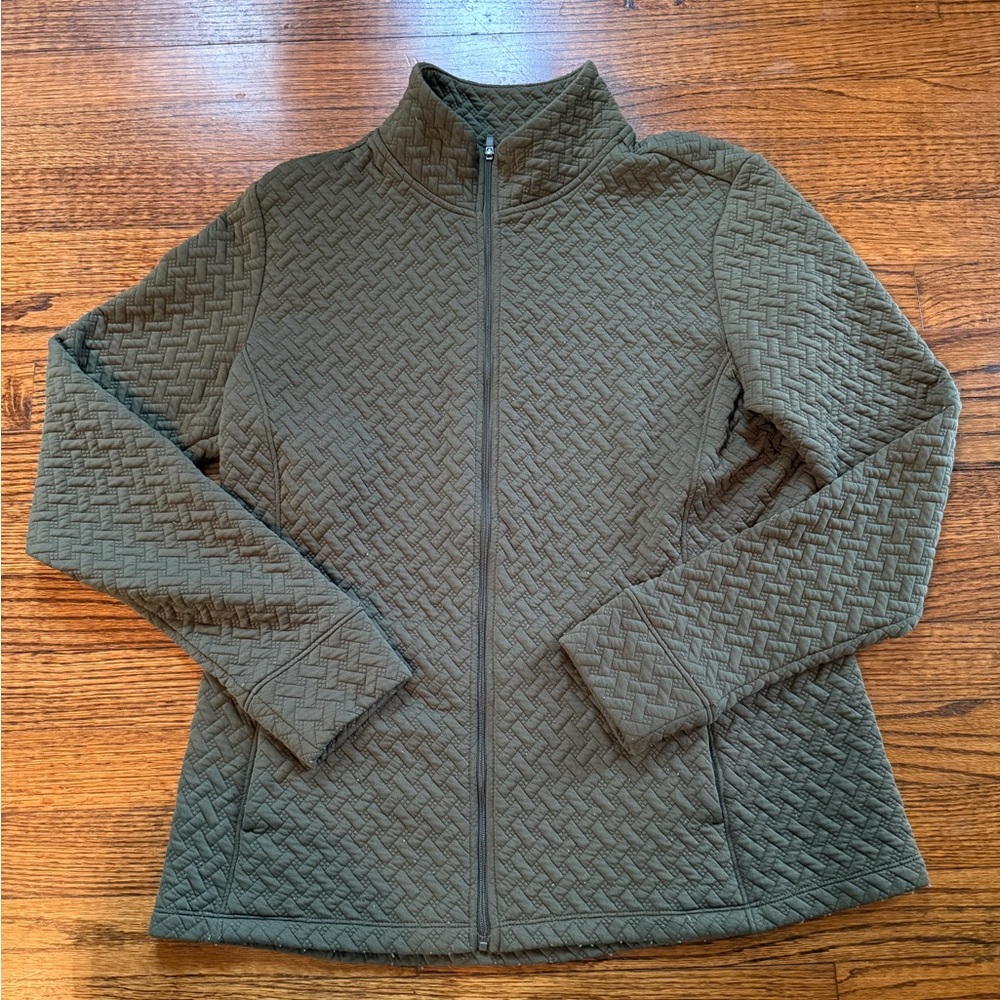 Haggar Women's Quilted Utility Jacket in Olive